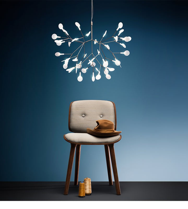 Firefly LED Branch Chandelier - Rose Gold Finish