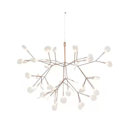 Firefly LED Branch Chandelier - Rose Gold Finish