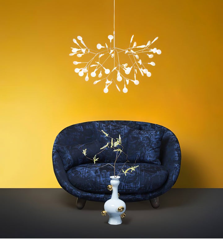 Firefly LED Branch Chandelier - Rose Gold Finish