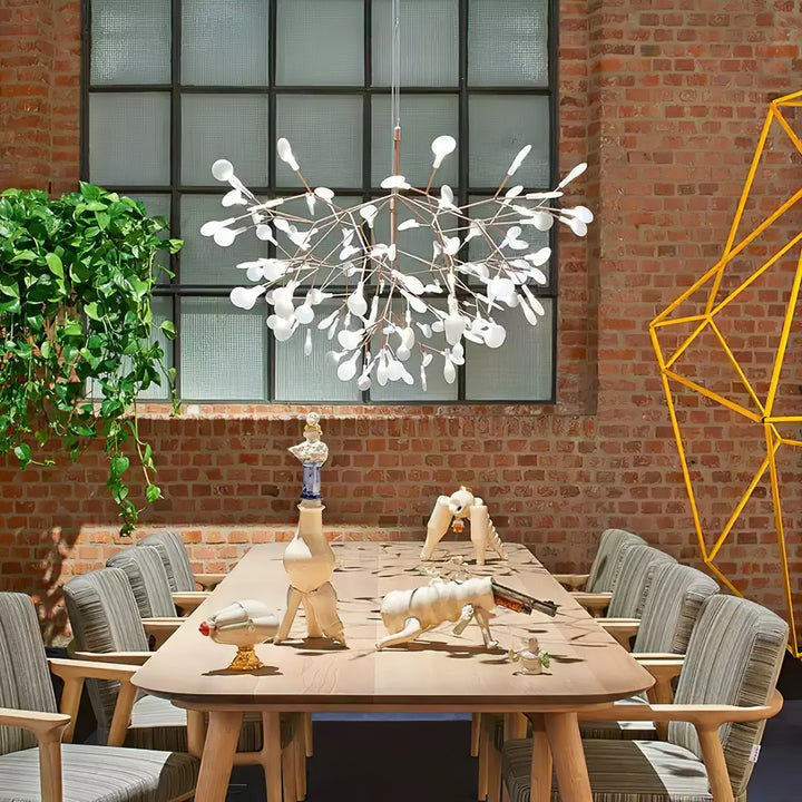 Firefly LED Branch Chandelier - Rose Gold Finish