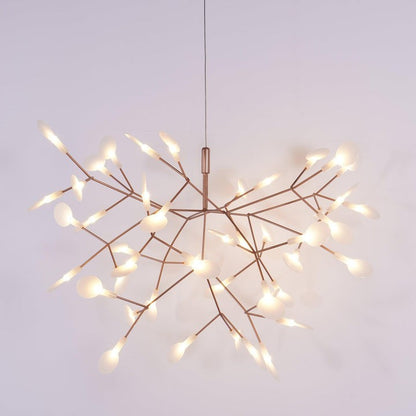 Firefly LED Branch Chandelier - Rose Gold Finish