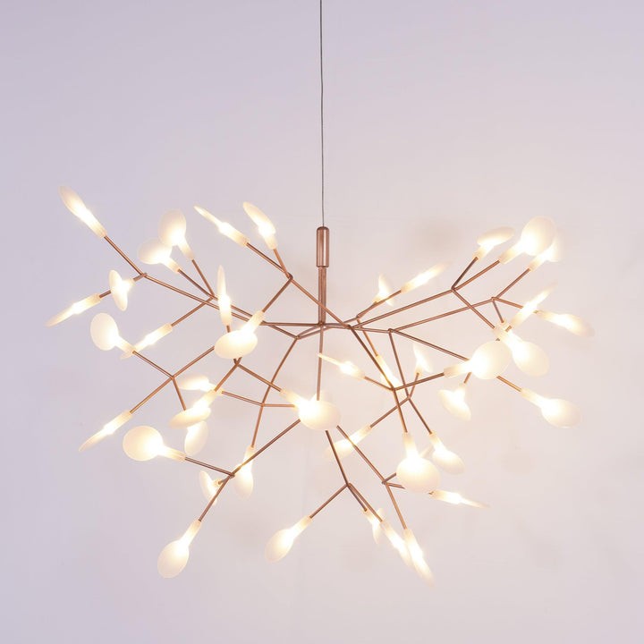 Firefly LED Branch Chandelier - Rose Gold Finish