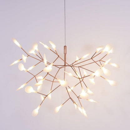 Firefly LED Branch Chandelier - Rose Gold Finish