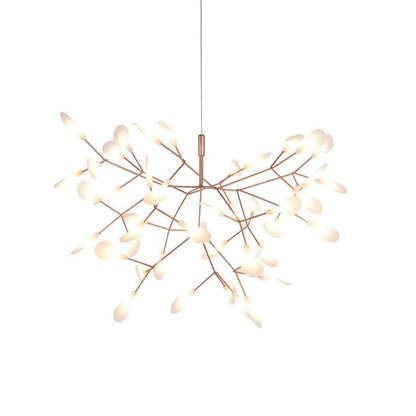 Firefly LED Branch Chandelier - Rose Gold Finish