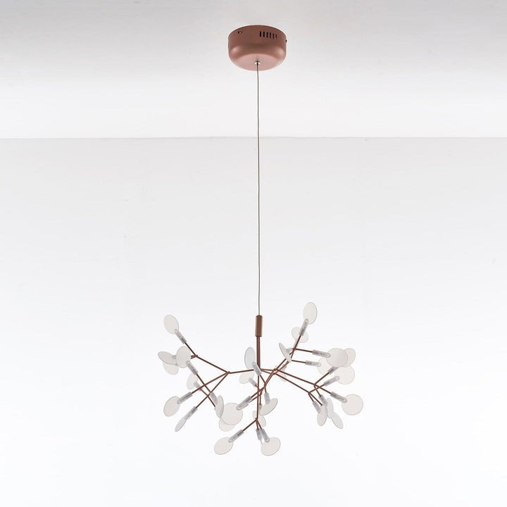 Firefly LED Branch Chandelier - Rose Gold Finish