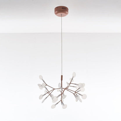 Firefly LED Branch Chandelier - Rose Gold Finish