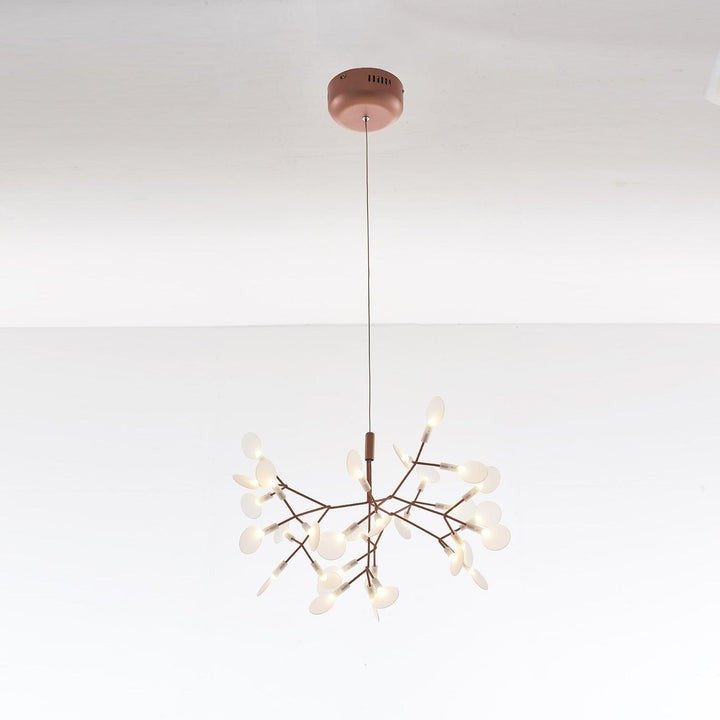 Firefly LED Branch Chandelier - Rose Gold Finish