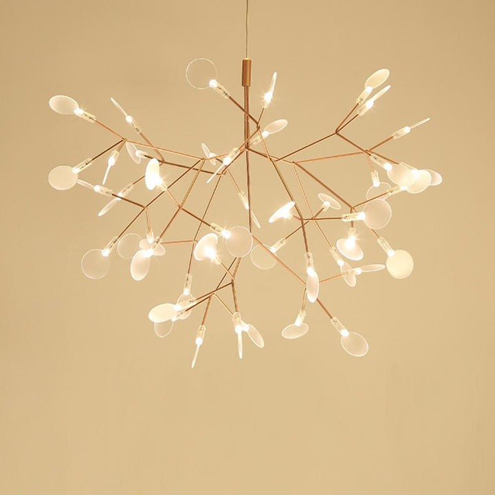 Firefly LED Branch Chandelier - Rose Gold Finish