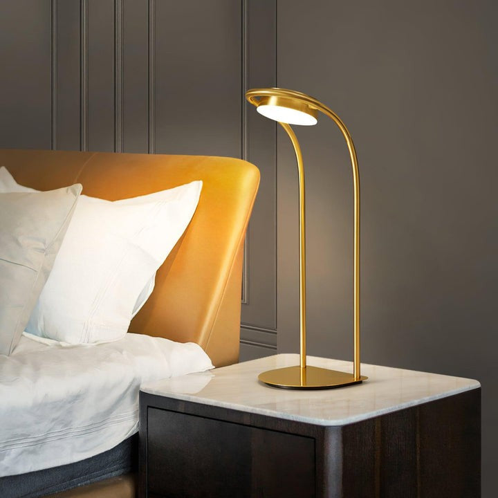 Floating Orb LED Table Lamp – Modern Art Deco Accent Light