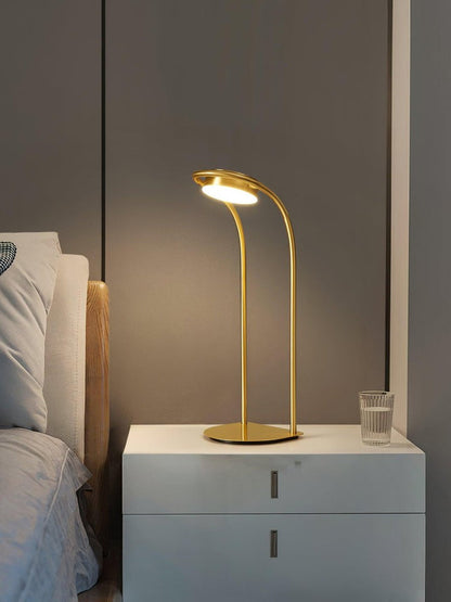 Floating Orb LED Table Lamp – Modern Art Deco Accent Light