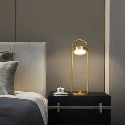 Floating Orb LED Table Lamp – Modern Art Deco Accent Light