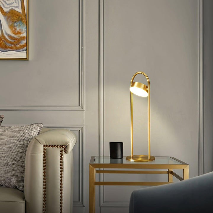 Floating Orb LED Table Lamp – Modern Art Deco Accent Light