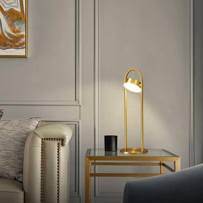 Floating Orb LED Table Lamp – Modern Art Deco Accent Light