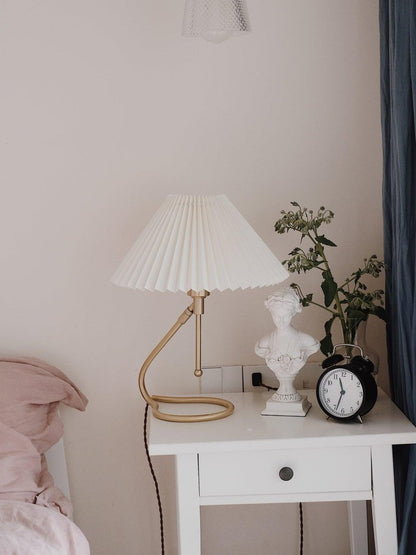 Floating Pleated Shade LED Table Lamp