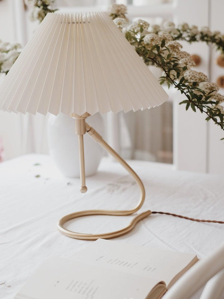 Floating Pleated Shade LED Table Lamp