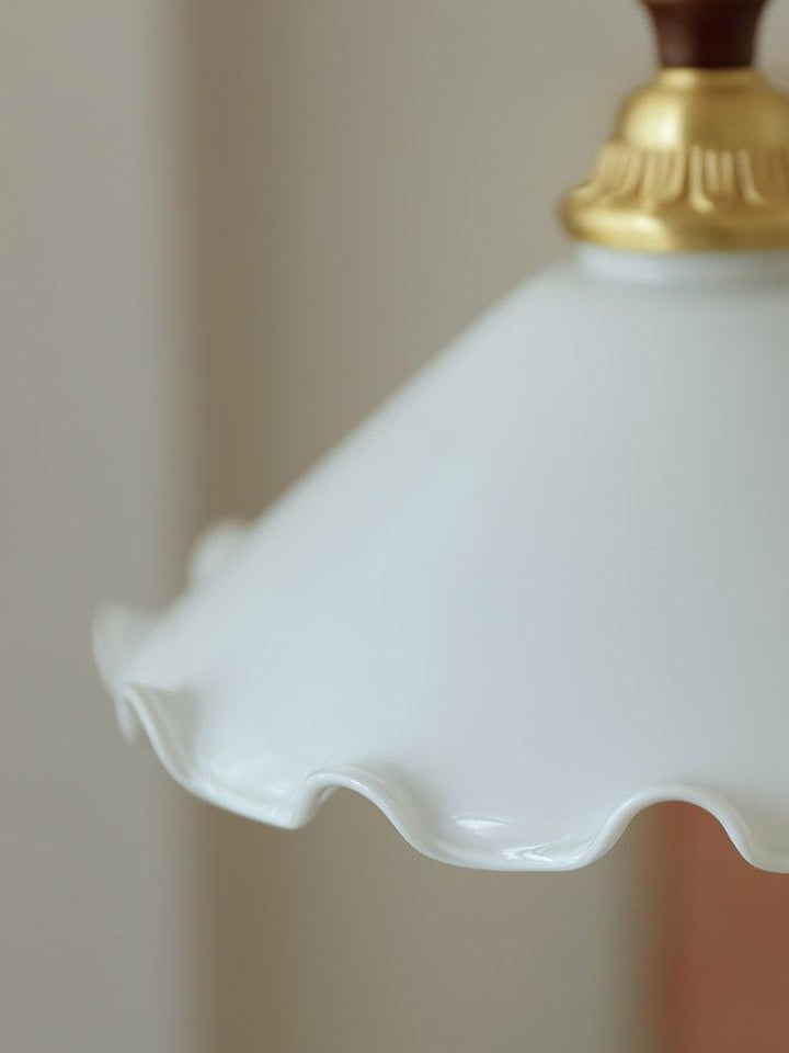 Floral Frosted Glass Pendant Light