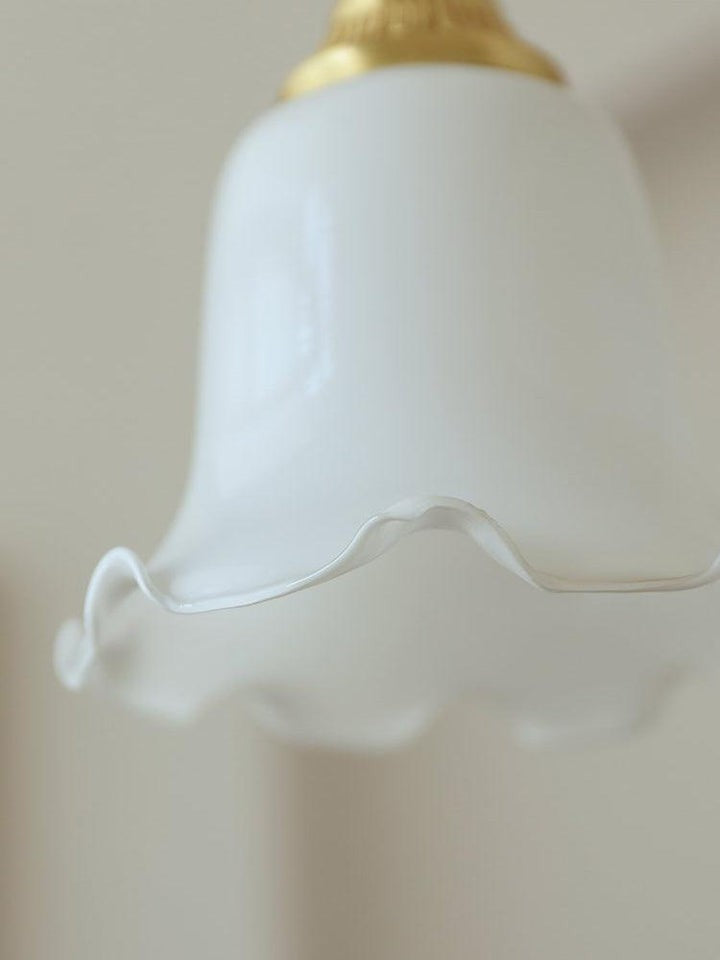 Floral Frosted Glass Pendant Light