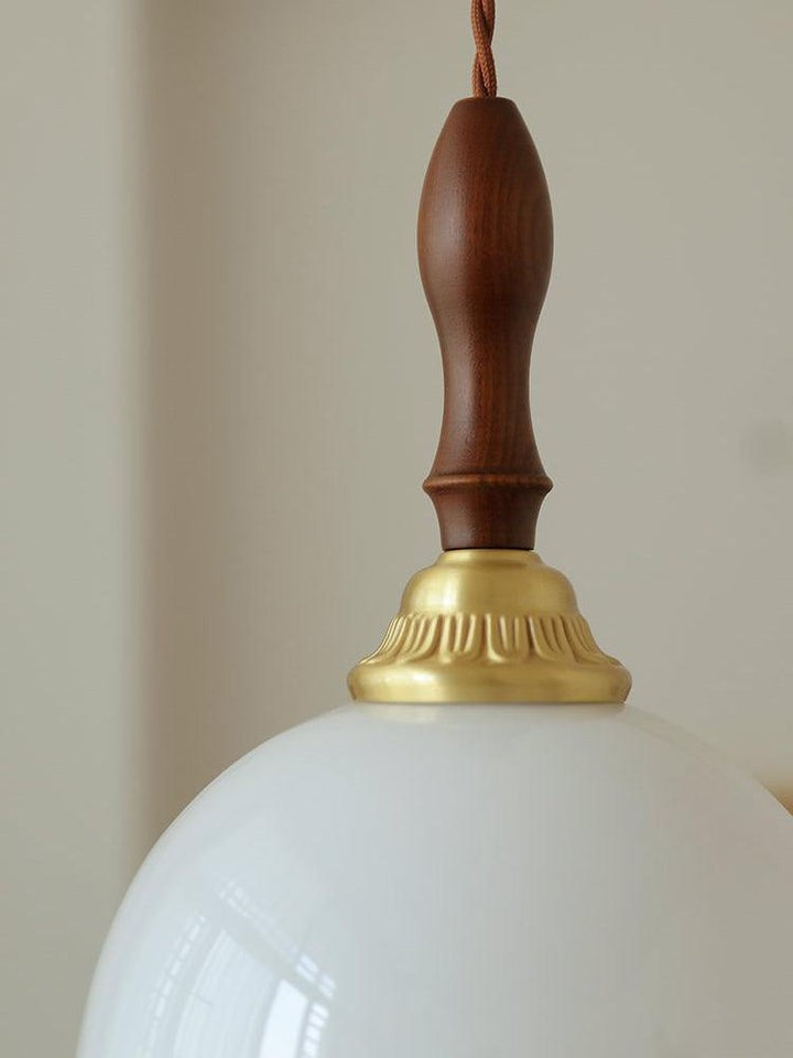 Floral Frosted Glass Pendant Light