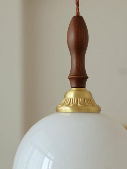 Floral Frosted Glass Pendant Light