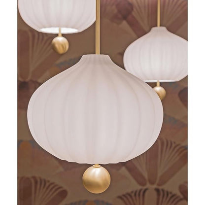 Floral Harmony Opal Glass Ceiling Pendant Light