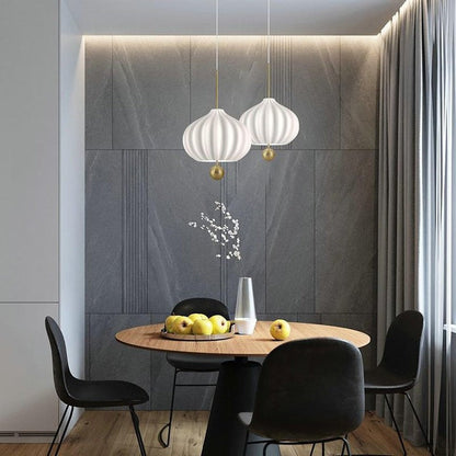 Floral Harmony Opal Glass Ceiling Pendant Light