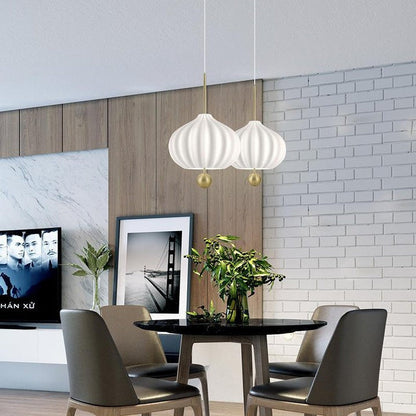 Floral Harmony Opal Glass Ceiling Pendant Light