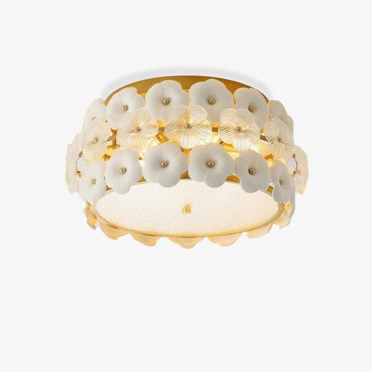 Flower Cluster Glass Ceiling Light