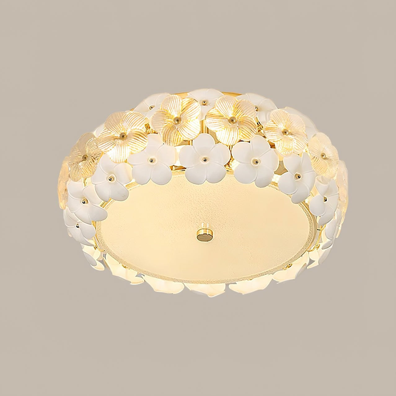 Flower Cluster Glass Ceiling Light