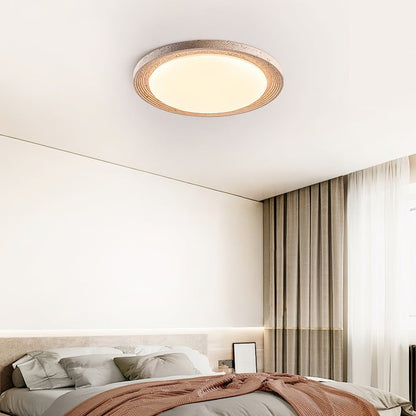 Flush Mount Travertine LED Ceiling Light