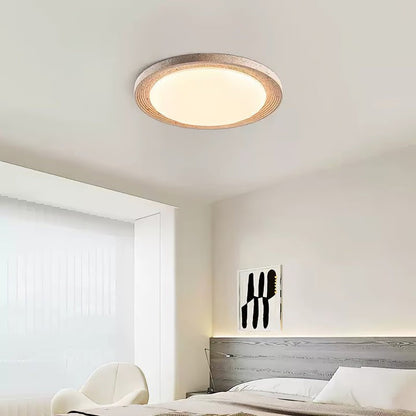Flush Mount Travertine LED Ceiling Light