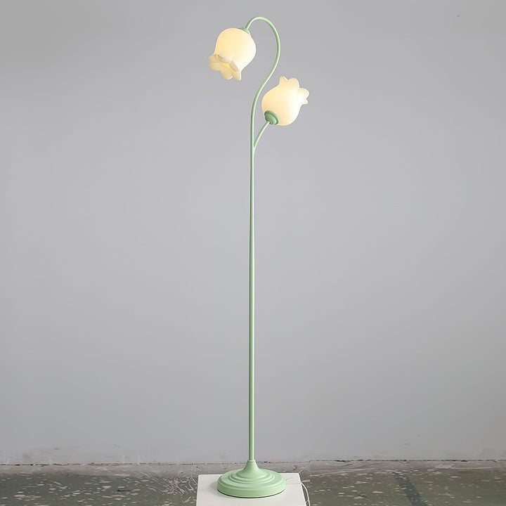 French Country Lily Garland Floor Lamp