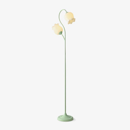 French Country Lily Garland Floor Lamp