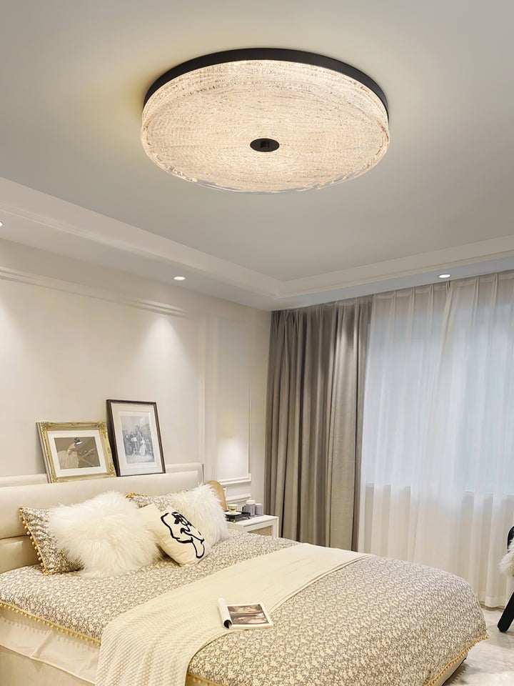 Frost Textured Glass LED Flush Mount Ceiling Light