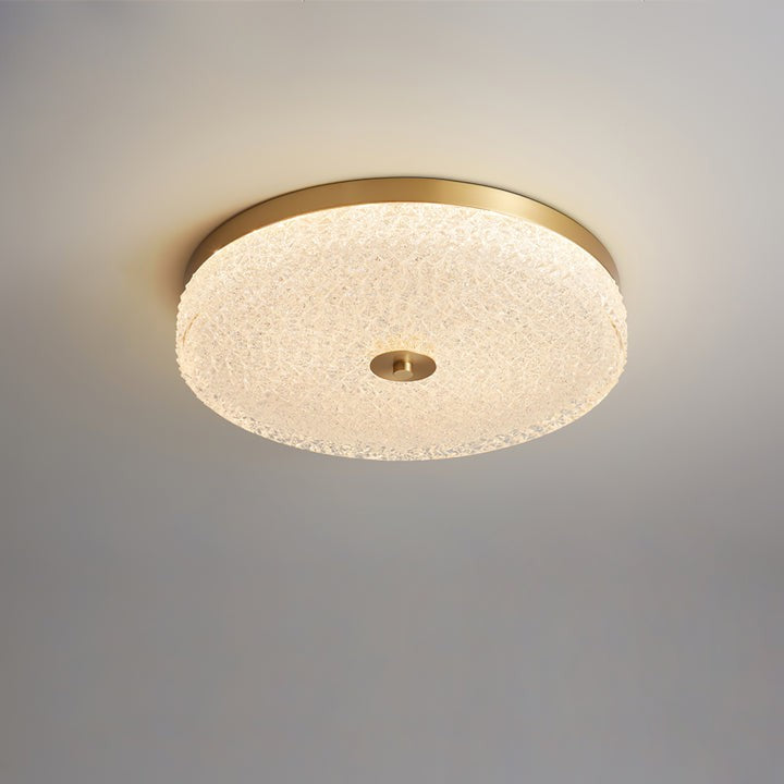 Frost Textured Glass LED Flush Mount Ceiling Light