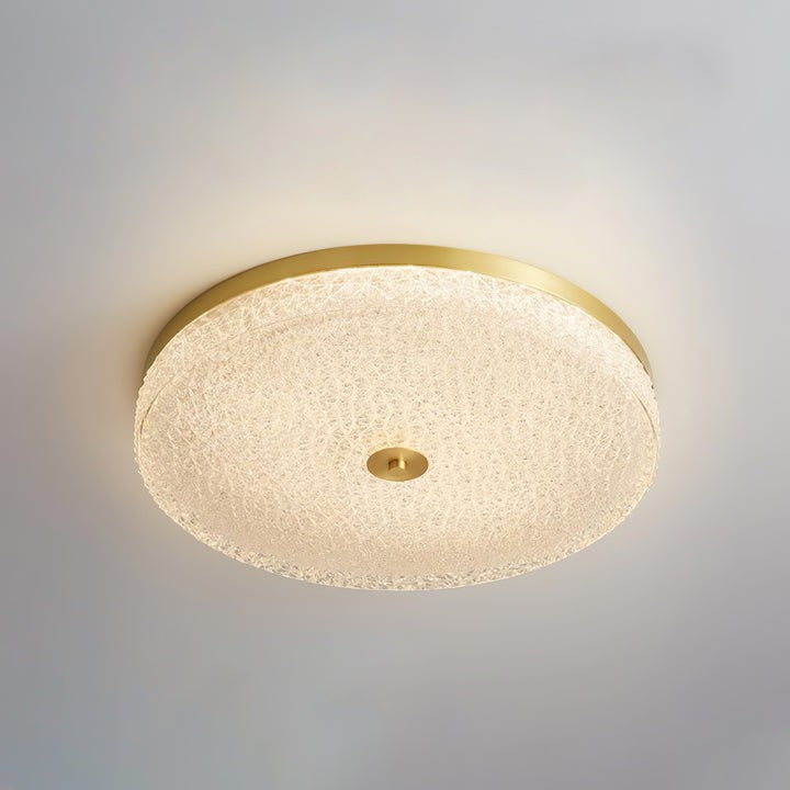 Frost Textured Glass LED Flush Mount Ceiling Light