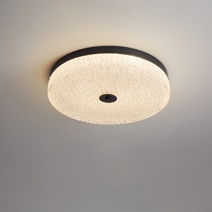 Frost Textured Glass LED Flush Mount Ceiling Light