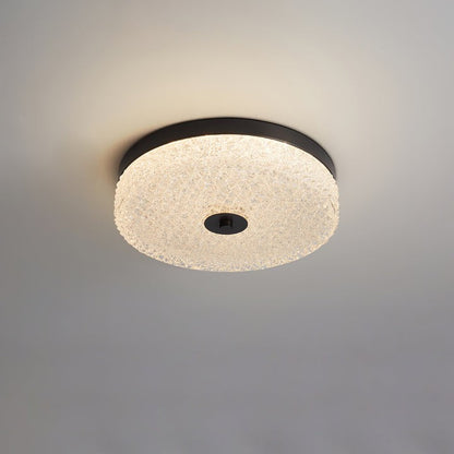 Frost Textured Glass LED Flush Mount Ceiling Light