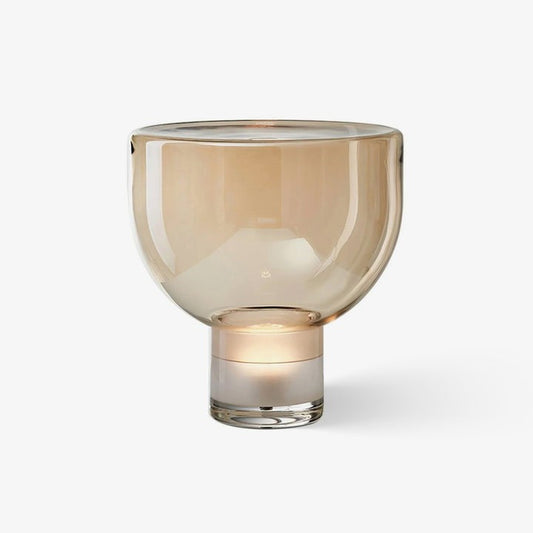 Frozen Cone Glass LED Table Lamp