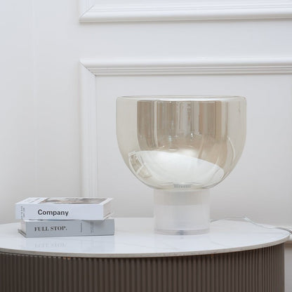 Frozen Cone Glass LED Table Lamp