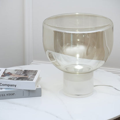 Frozen Cone Glass LED Table Lamp