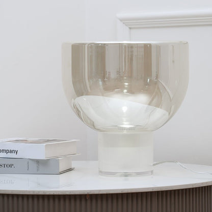 Frozen Cone Glass LED Table Lamp