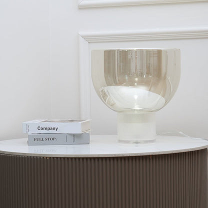 Frozen Cone Glass LED Table Lamp