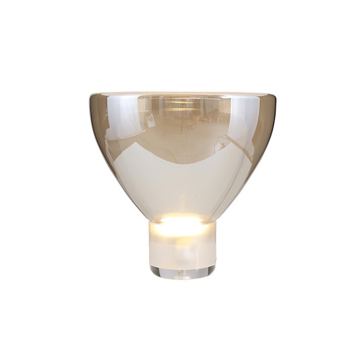 Frozen Cone Glass LED Table Lamp