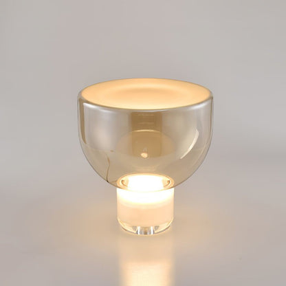 Frozen Cone Glass LED Table Lamp