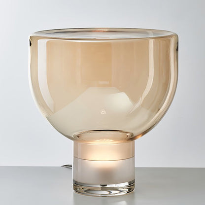 Frozen Cone Glass LED Table Lamp