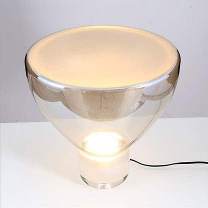Frozen Cone Glass LED Table Lamp