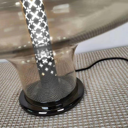 Futuristic Glass LED Table Lamp