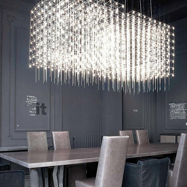 Geometric LED Cube Pendant Light