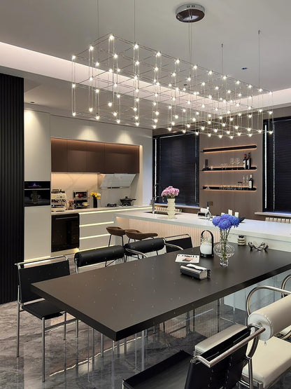 Geometric LED Cube Pendant Light