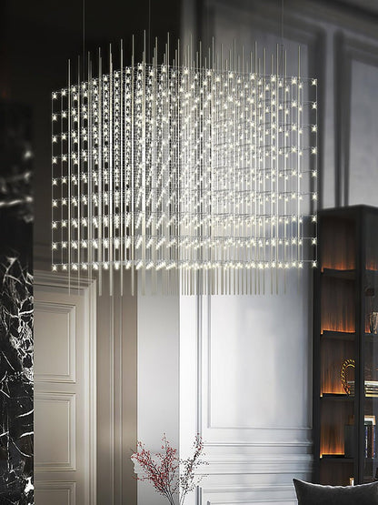 Geometric LED Cube Pendant Light